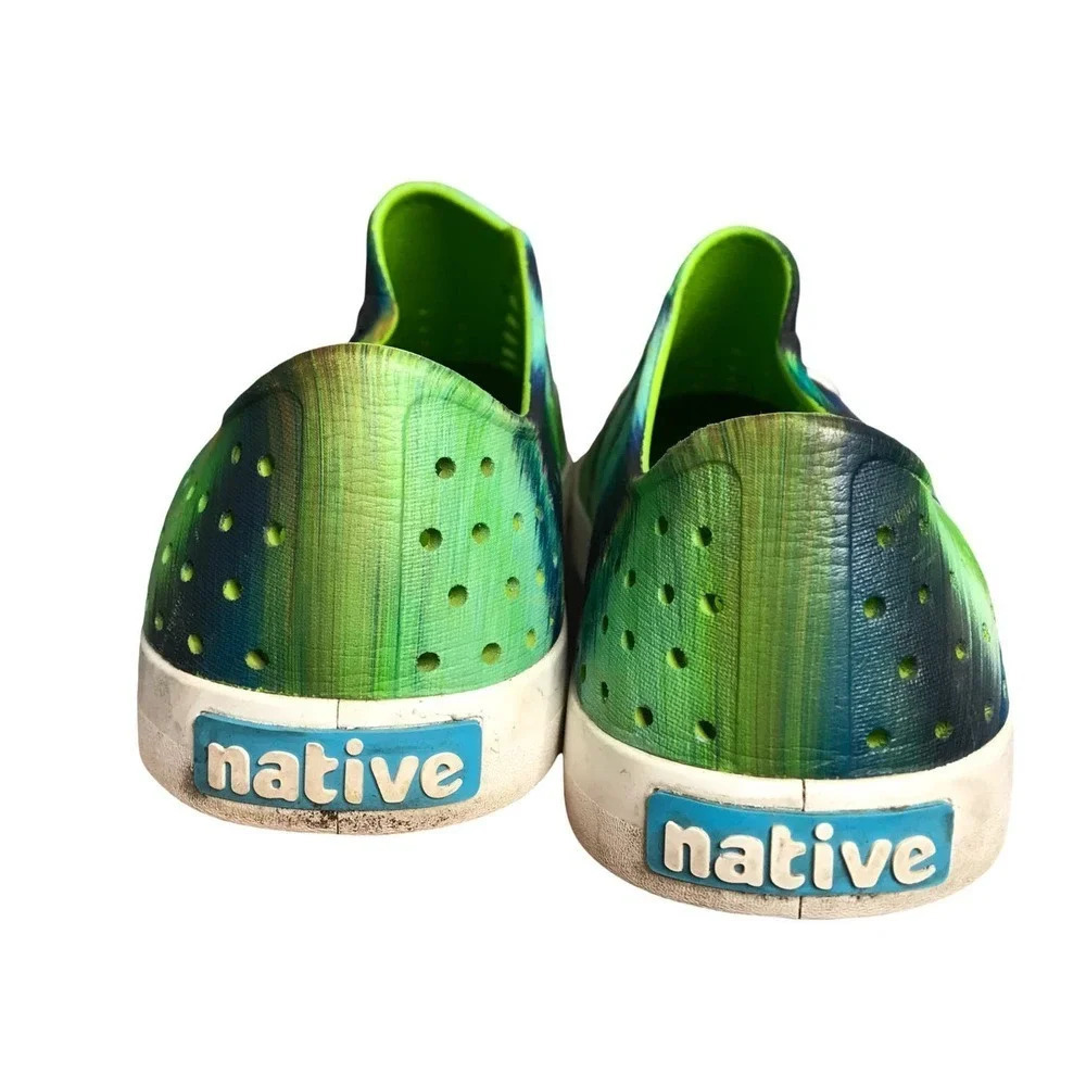 Native Jefferson Green Tie Dye Shoes - Picture 3 of 4